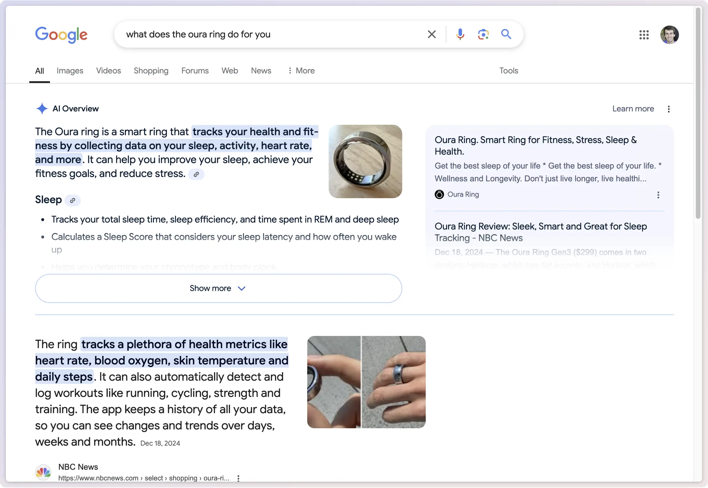 Traditional search engines are becoming answer engines. Google's prominent Search Generative Experience (SGE) and its focal CTA to show more